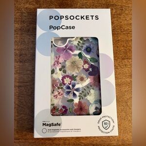 NWT Unopened PopSocket PopCase for iPhone 17 MagSafe - Pressed Flowers design